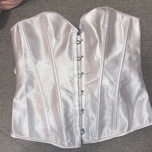 White corset top